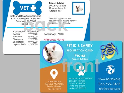 Petkey Pet Id Card